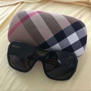 Burberry Plaid Print Sunglasses